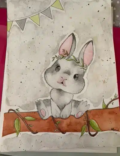 Aquarelle lapin