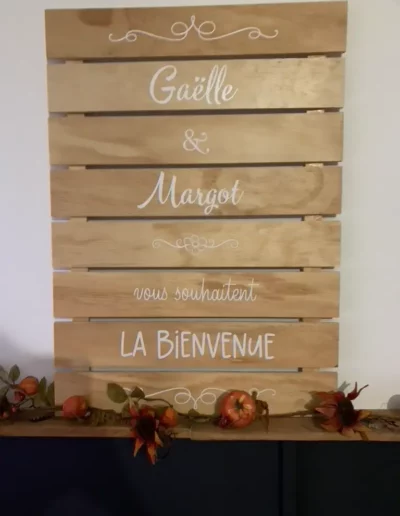 Panneau lattes de bois personnalisé vinyl blanc
