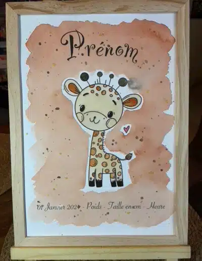 Aquarelle personnalisé
