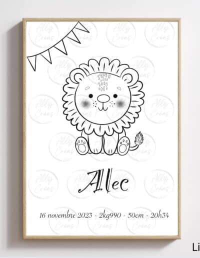 Design Animaux pour aquarelle personnalisée