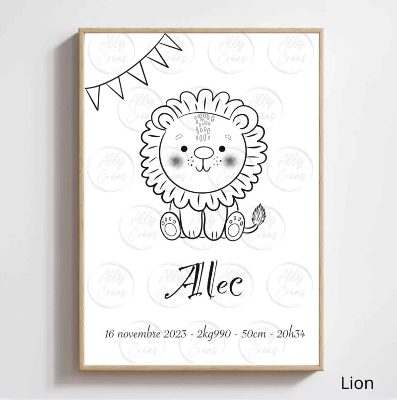 Design Animaux pour aquarelle personnalisée