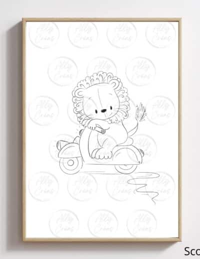 Design Animaux pour aquarelle personnalisée