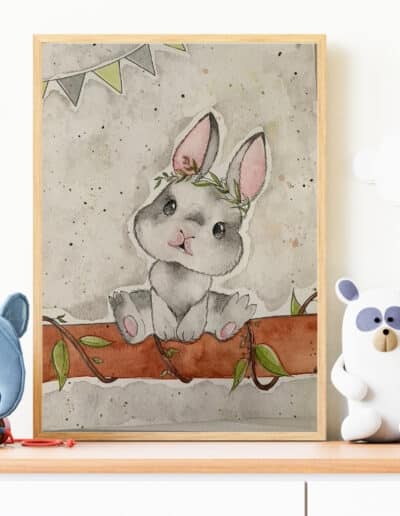 lapin aquarelle