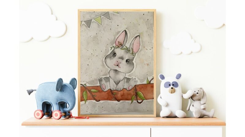 lapin aquarelle