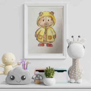 Aquarelle Ourson